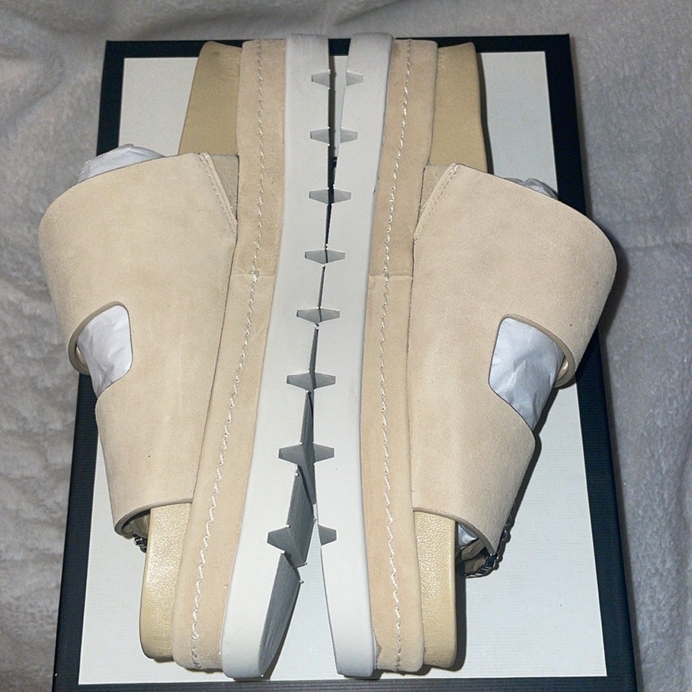 NWT J/SLIDES RICE Sand Suede Sandal - Picture 12 of 15
